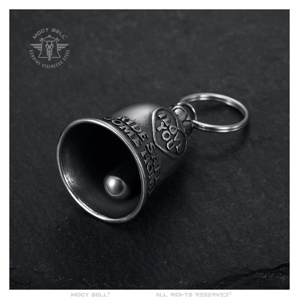 Gremlin bell Mocy Bell I Love You, protection motard et symbole d’amour, fixation facile moto.