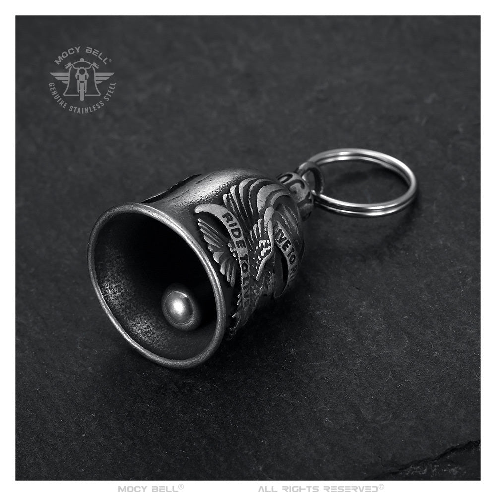 Gremlin Bell aigle Live To Ride Ride To Live, acier inoxydable, protection biker.