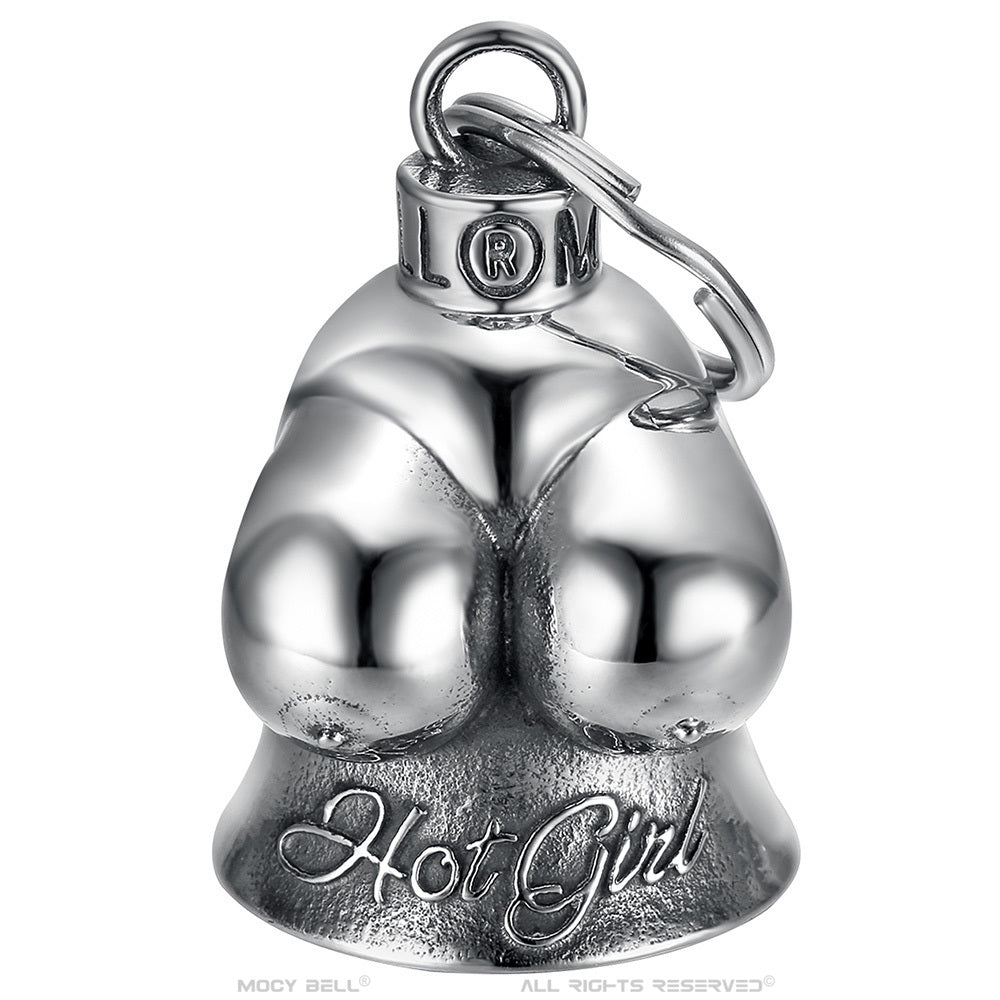 MOCY BELL motorcycle bell - Hot Girl model - 316L stainless steel - Sexy engraving