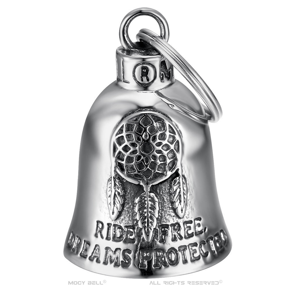 Campanilla Moto Mocy Bell Atrapasueños – Amuleto de la Suerte de Acero Inoxidable