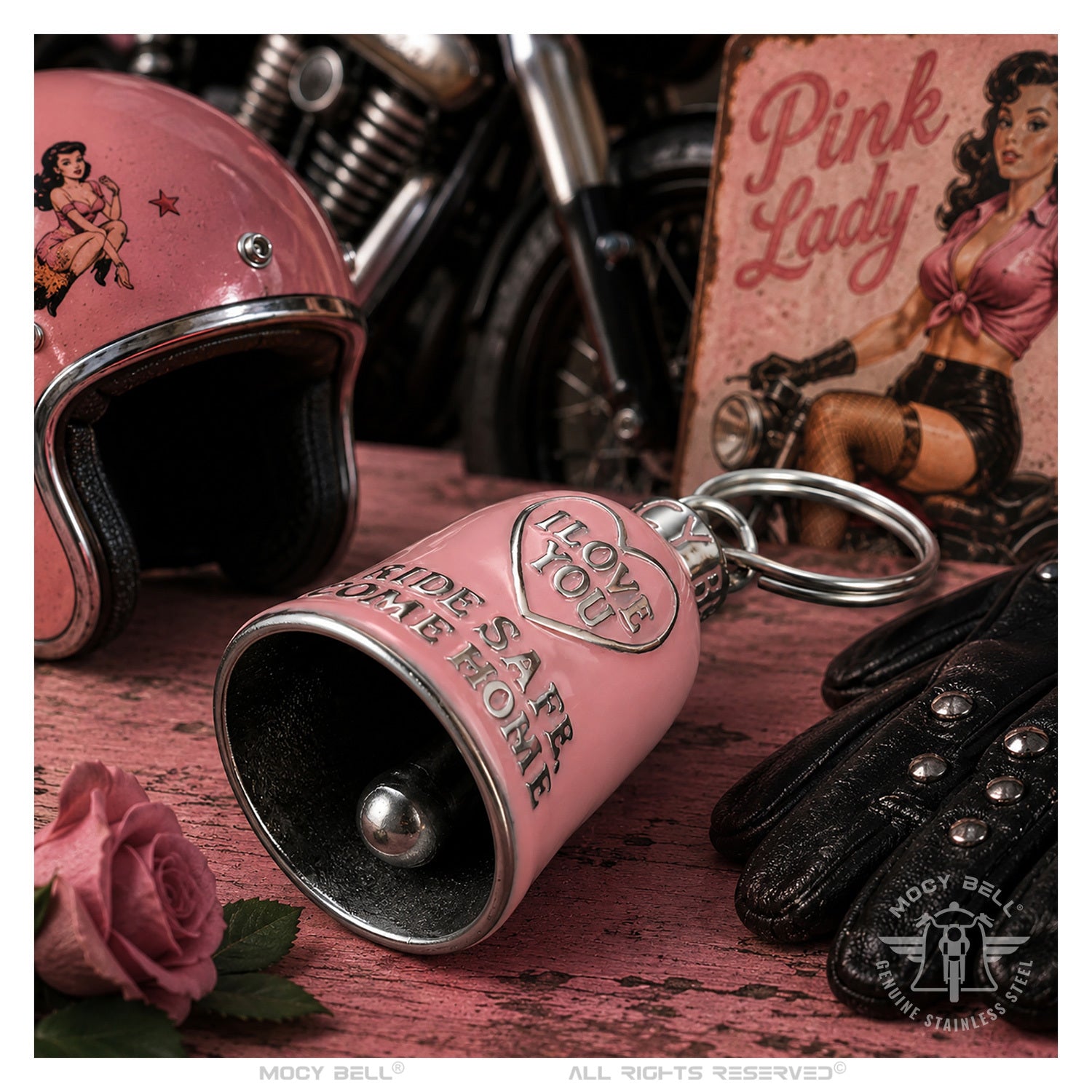 Clochette Moto Pink Lady - Guardian Bell Rose