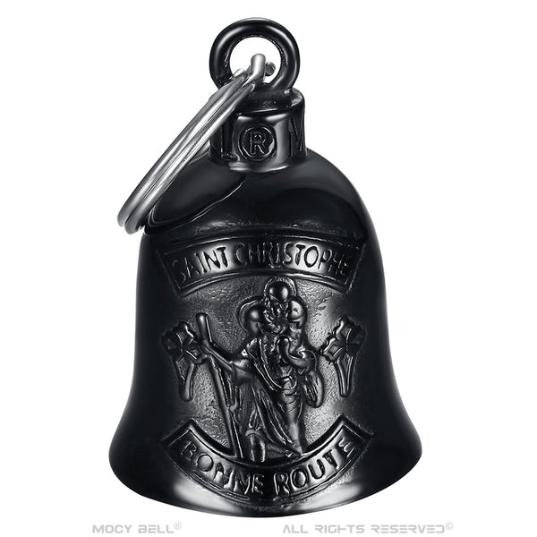 Saint Christopher black guardian bell – Mocy Bell