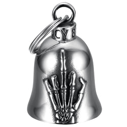 MOCY BELL Motorcycle Bell Lucky Charm Fuck you Middle Finger Stainless Steel