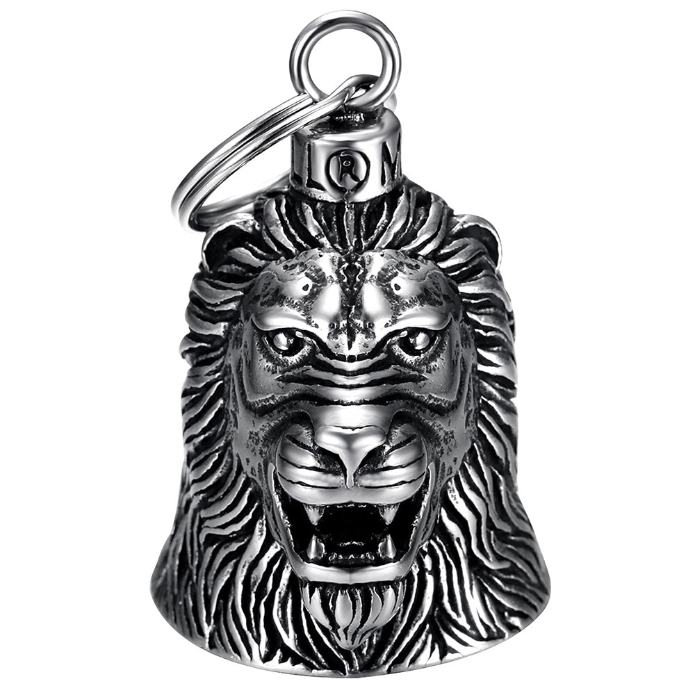 Clochette Moto Guardian bell Tête de Lion Porte-Bonheur Biker