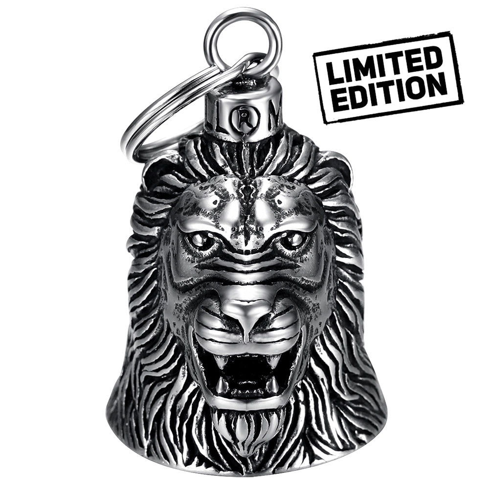 Clochette Moto Guardian bell Tête de Lion Porte-Bonheur Biker