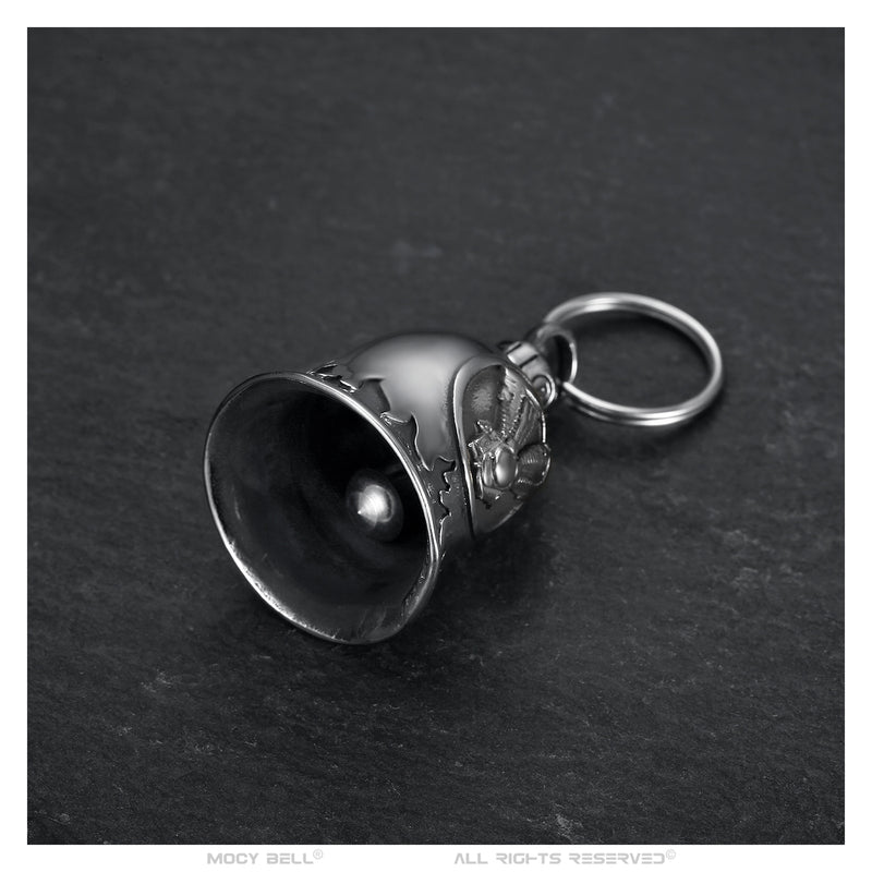 Mocy Bell Motorcycle Bell V Twin Engine in Silver Stainless Steel