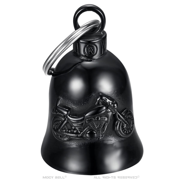 Guardian Mocy Bell Motorcycle Bell Stainless Steel Titanium Black