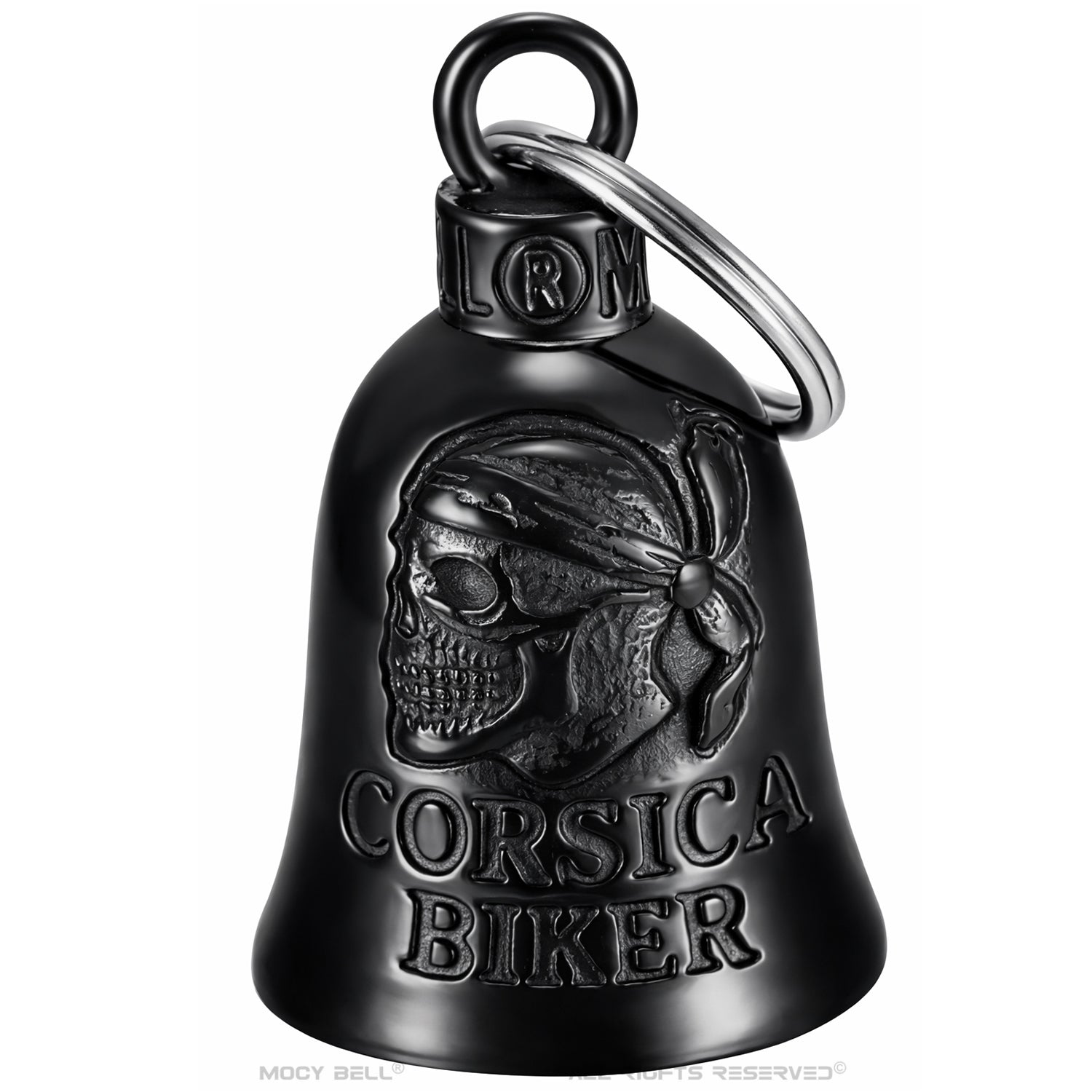 アクセサリー Bell Black Titanium Motorcycle Bells | Mocy Bell