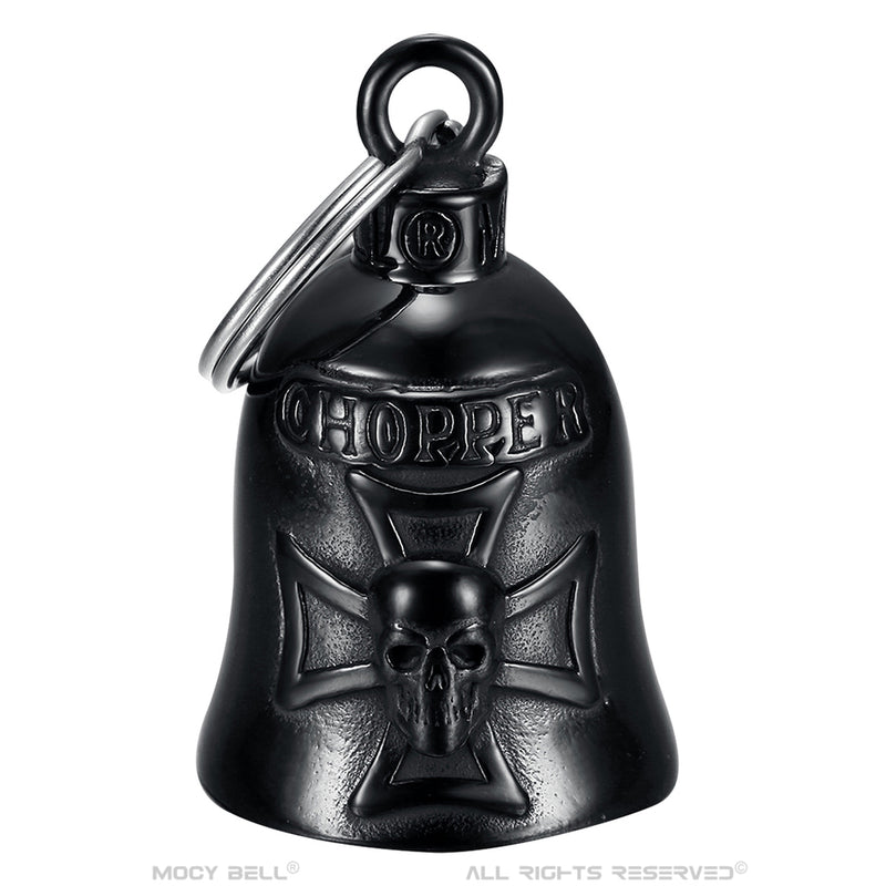 <tc>CHOPPER black Motorcycle bell</tc>