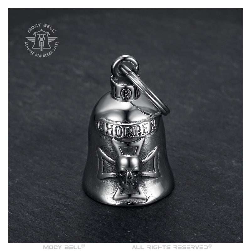 <tc>CHOPPER silver motorcycle bell</tc>